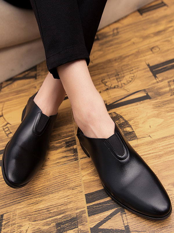 black dress with loafers