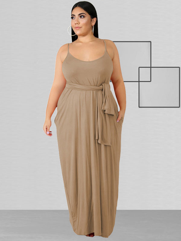 plus size spaghetti strap summer dresses