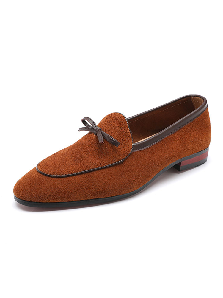 Shoes Men's Shoes | Men's Brown Tie Dress Loafers - UN82316