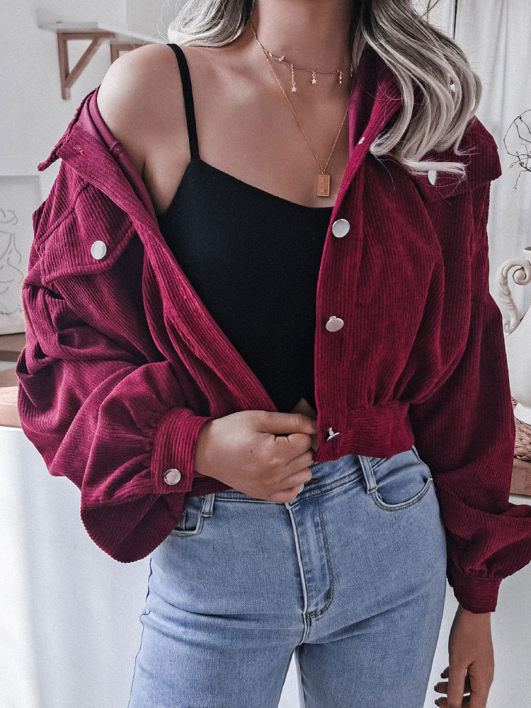Women's Clothing Outerwear | Women Outerwear Burgundy Turndown Collar Long Sleeves Casual Maxi Coat - AT49616