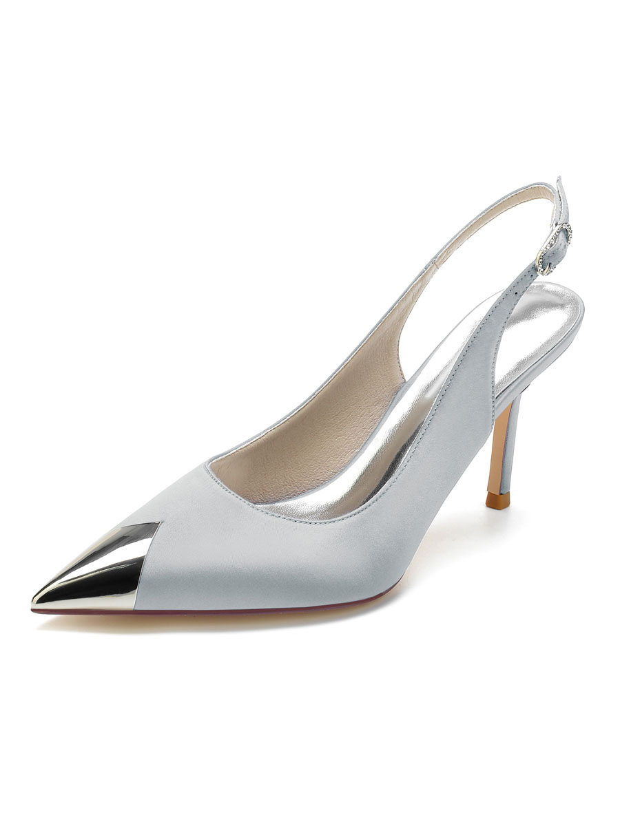 Shoes Occasion Shoes | Women's Slingback Bridal Heeled Pumps - NB09880