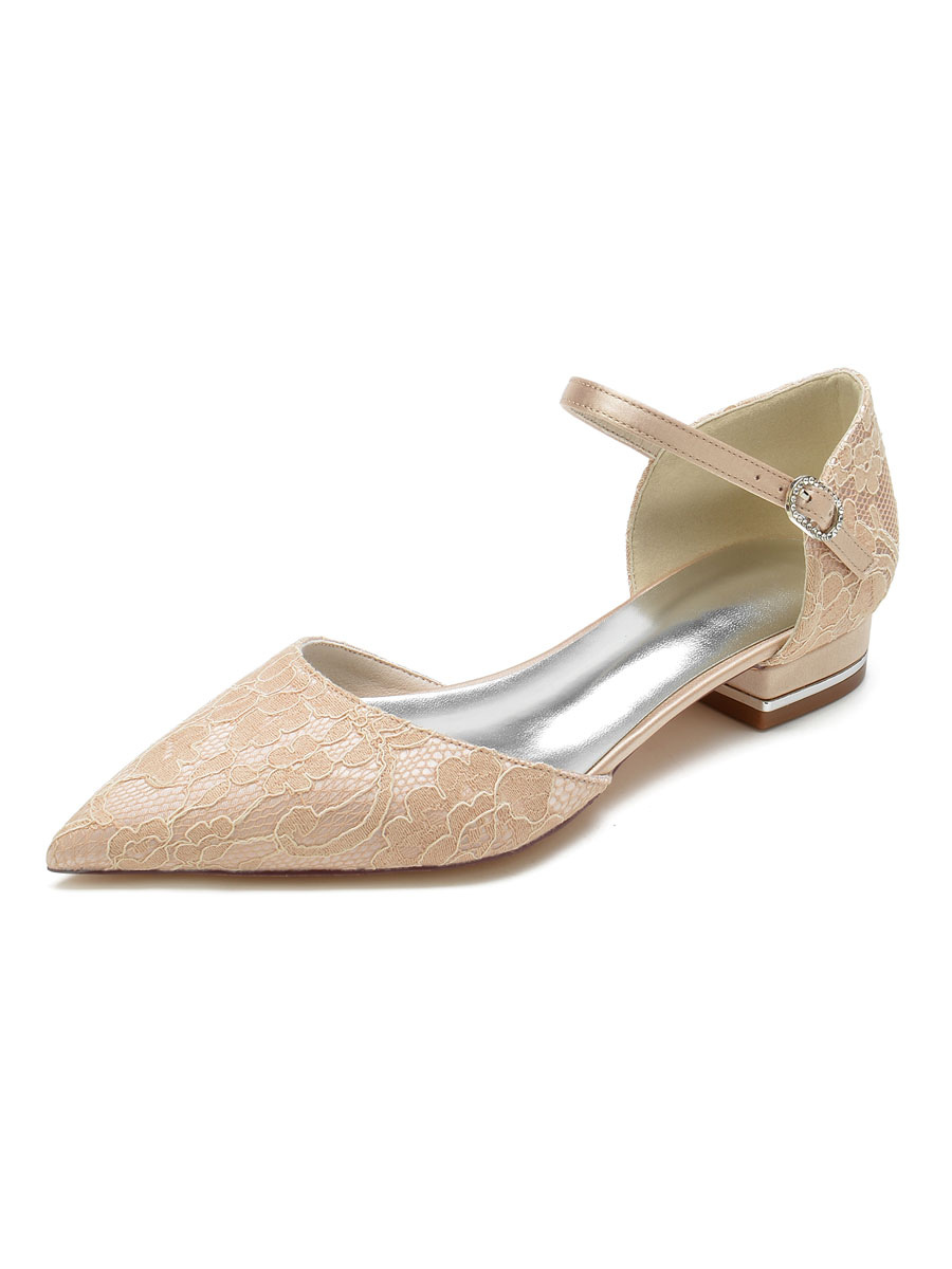 Shoes Occasion Shoes | Women's Mary Jane Bridal Flats - GU59359