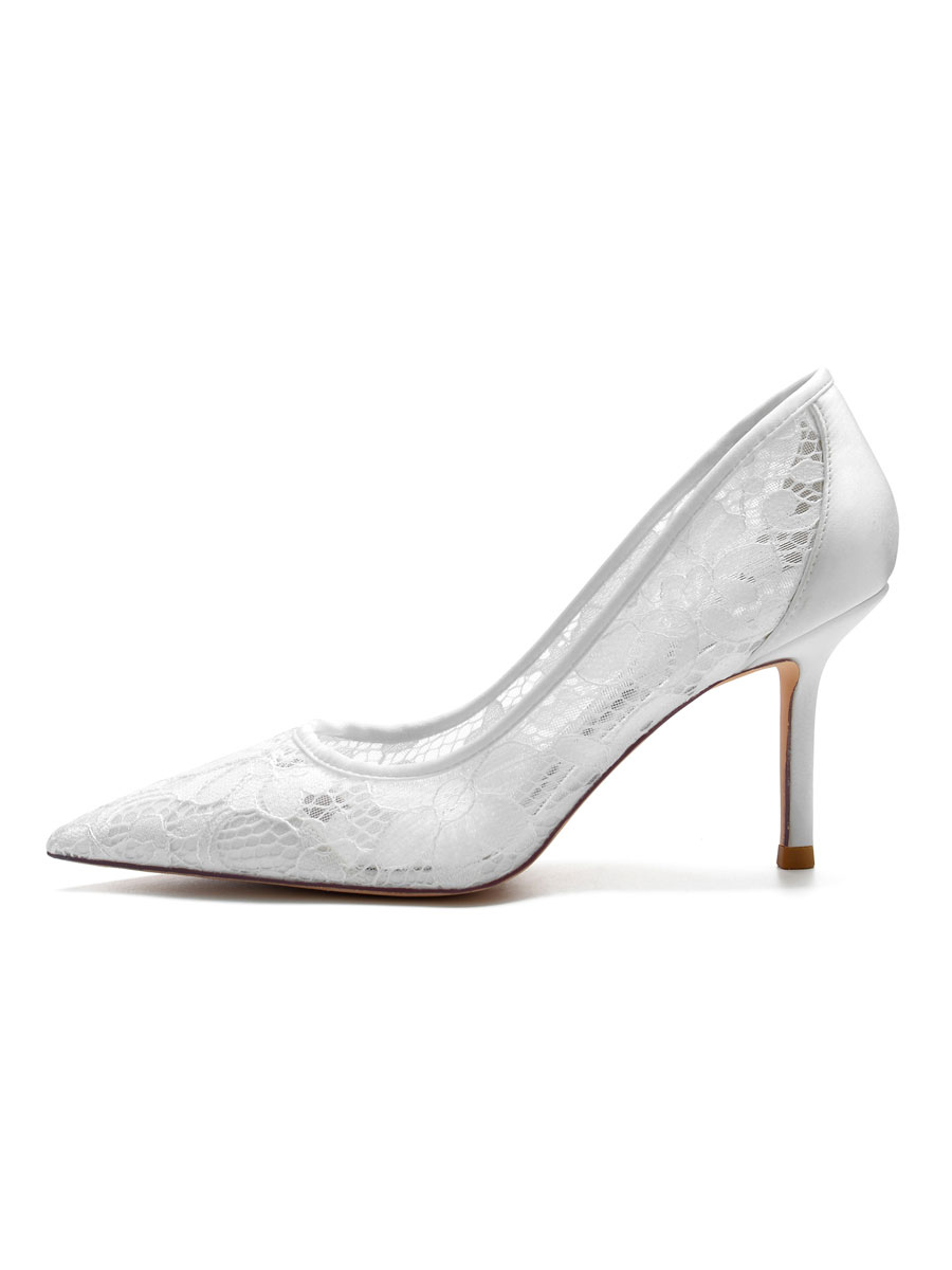 Shoes Occasion Shoes | Women's Lace Pumps Heeled Bridal Shoes - AW65375