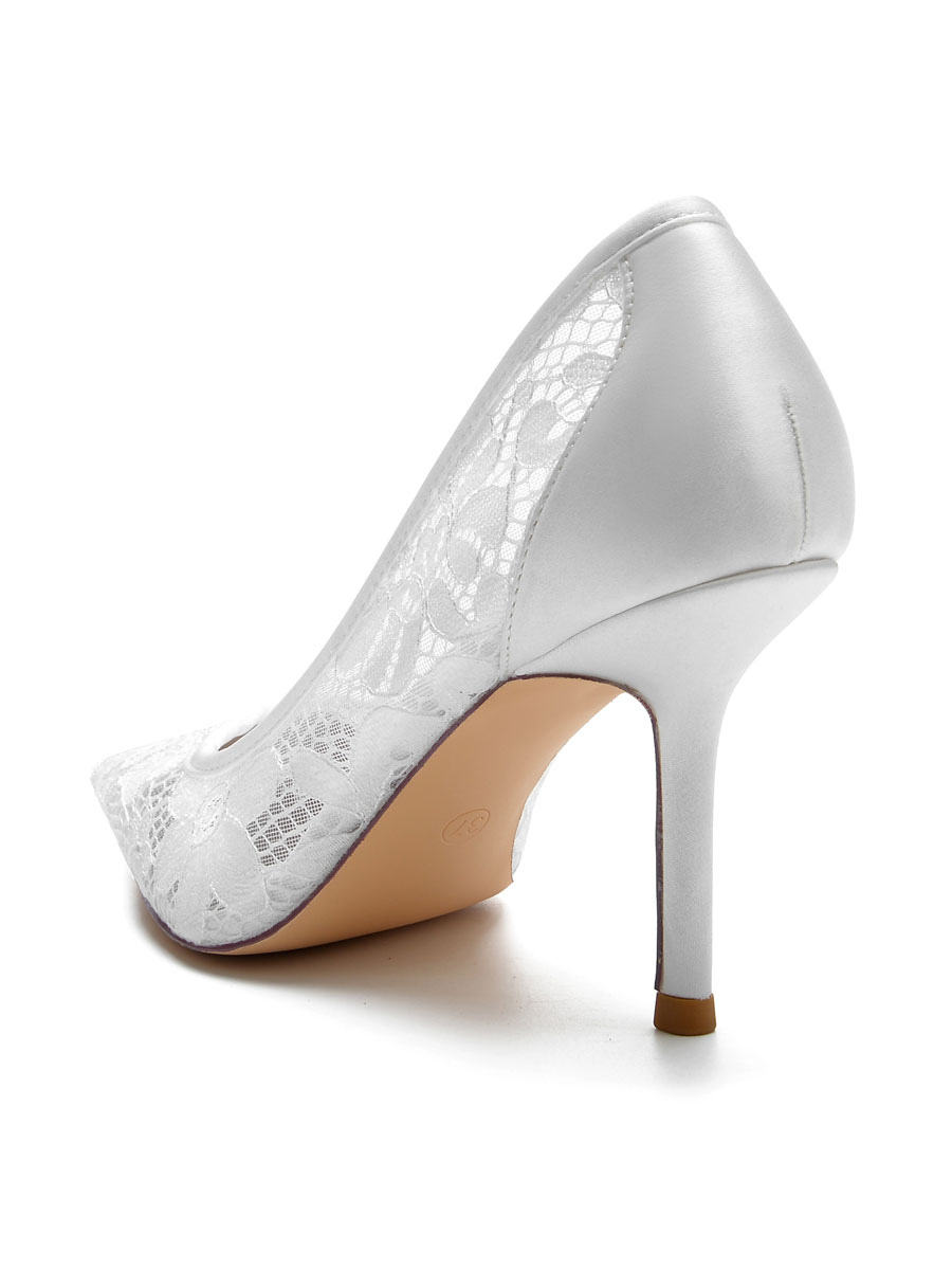 Shoes Occasion Shoes | Women's Lace Pumps Heeled Bridal Shoes - AW65375