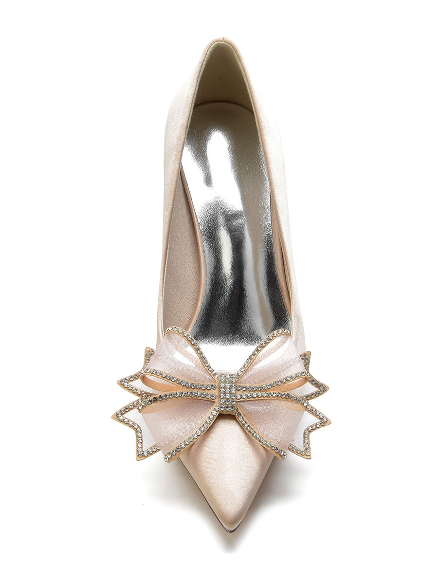 Shoes Occasion Shoes | Women's Bowknot Bridal Pumps - KO62117