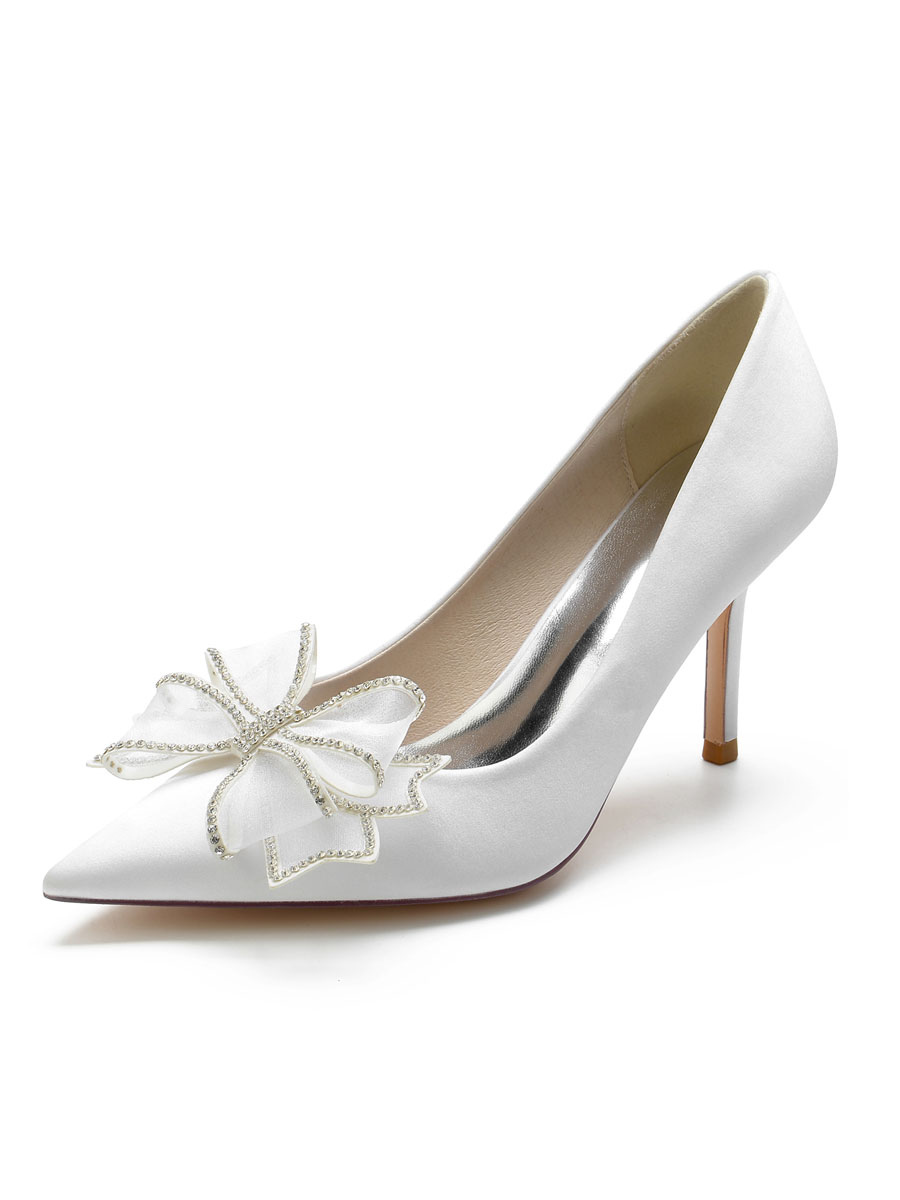 Shoes Occasion Shoes | Women's Bowknot Bridal Pumps - KO62117