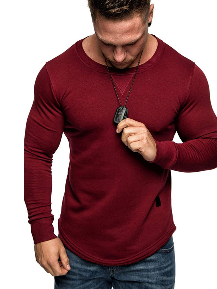 Men's Clothing T-Shirts & Tanks | T-shirts Casual Hooded Long Sleeves - KZ14022