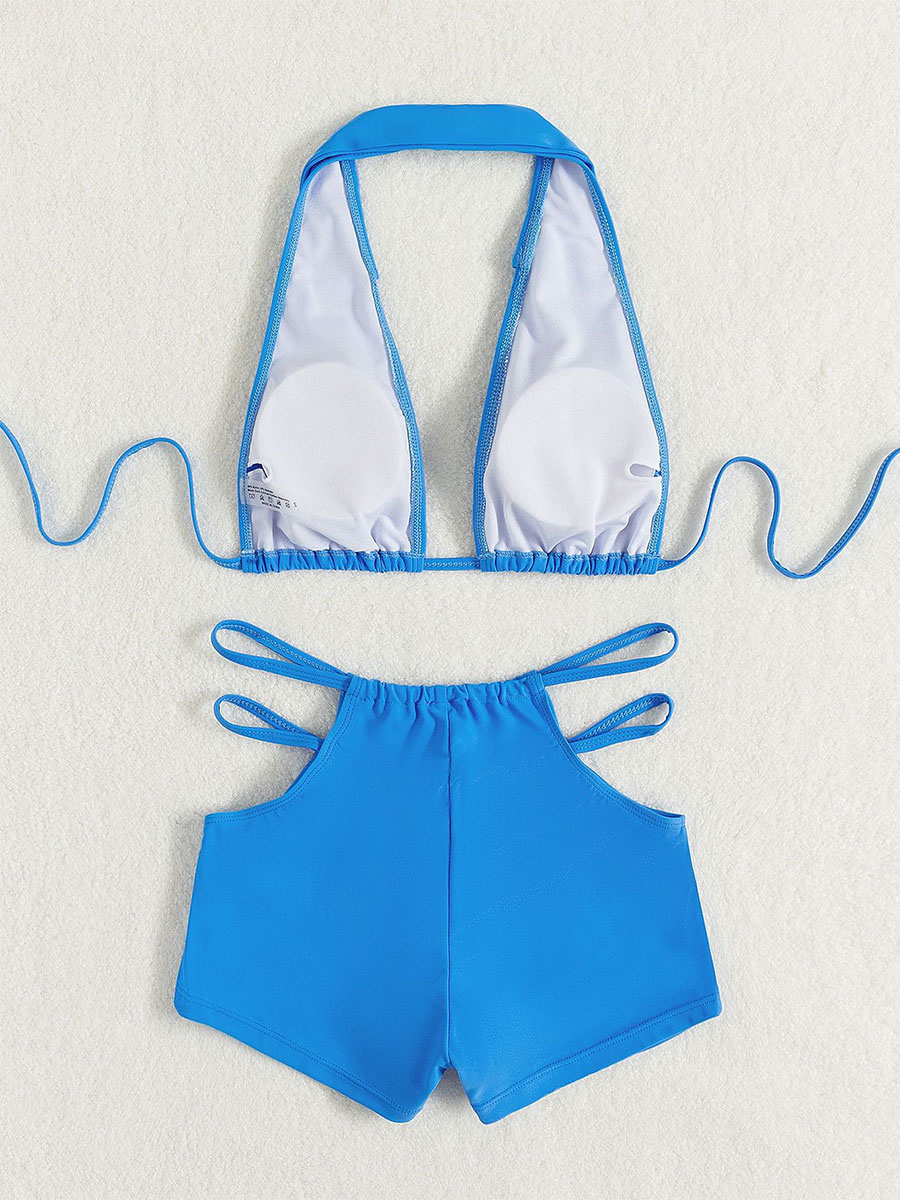 Women's Clothing Swimsuits & Cover-Ups | Bikini Swimsuit For Women Blue Summer Beach Bathing Suits - YB76712