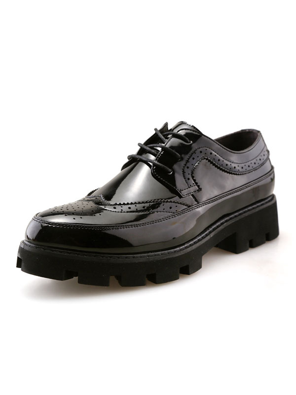 Zapatos de hombre | Zapatos de vestir para hombre Moda Punta redonda Cordones Cuero de PU - SK51885
