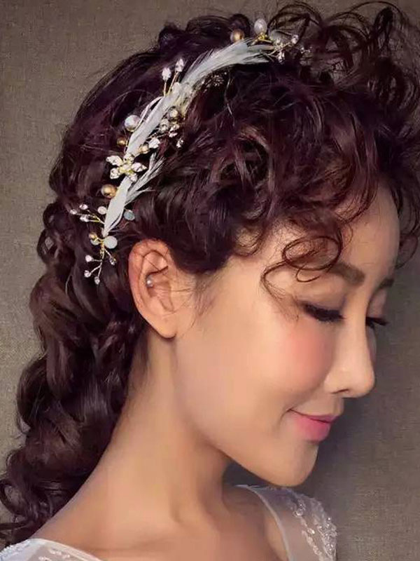 Wedding & Events Wedding Accessories | Wedding Headpieces Headwear Polyester Fiber Bridal Hair Accessories - FT39014