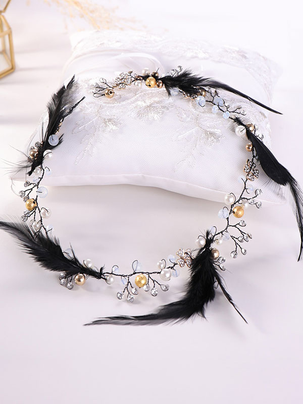 Wedding & Events Wedding Accessories | Wedding Headpieces Headwear Polyester Fiber Bridal Hair Accessories - FT39014