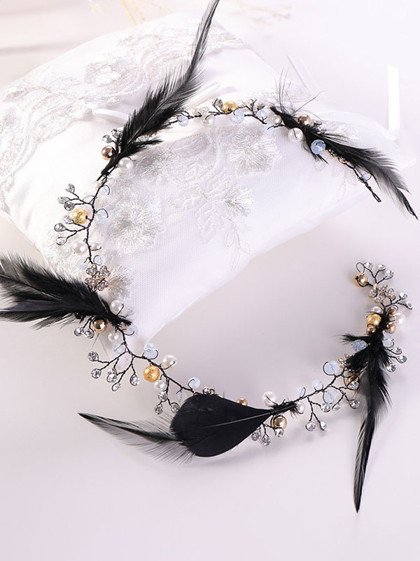 Wedding & Events Wedding Accessories | Wedding Headpieces Headwear Polyester Fiber Bridal Hair Accessories - FT39014