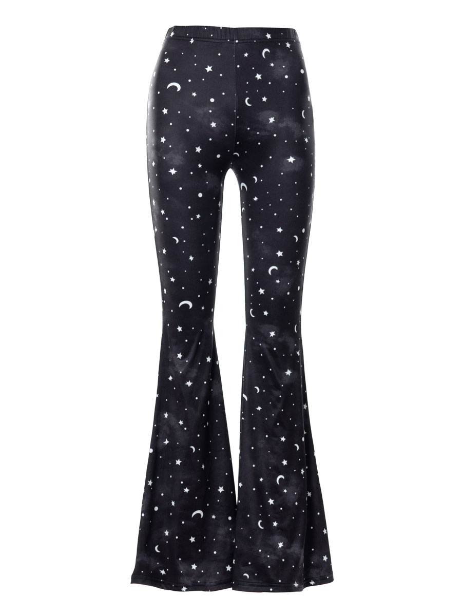 Women's Clothing Women's Bottoms | Pants Black Polyester Trousers - SK73197