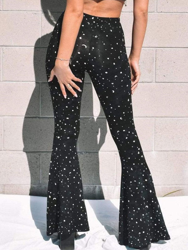 Women's Clothing Women's Bottoms | Pants Black Polyester Trousers - SK73197