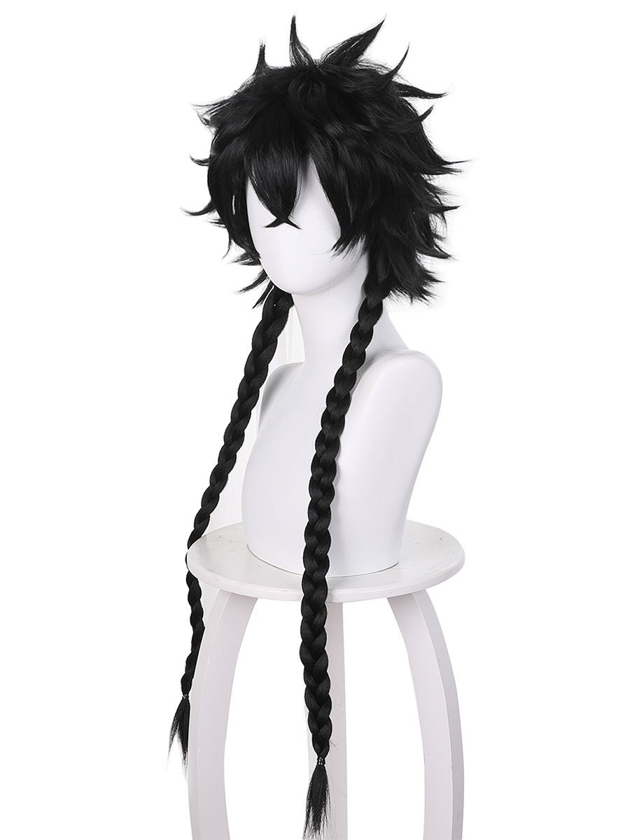 Anime Blue Period Hashida Haruka Black Spiky Hair With Double Ponytails  Braids - Cosplayshow.com