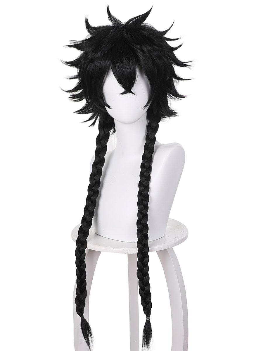 Anime Blue Period Hashida Haruka Black Spiky Hair With Double Ponytails  Braids - Cosplayshow.com