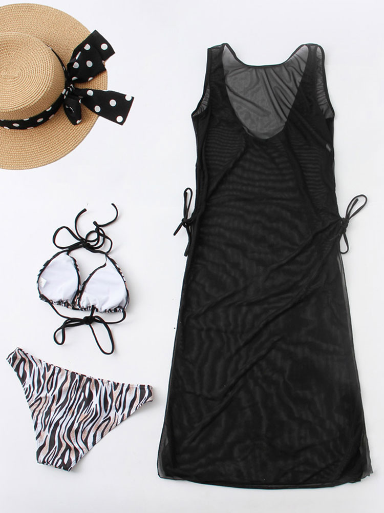 Women's Clothing Swimsuits & Cover-Ups | Bikini Swimsuit For Women Black Summer Beach Swimwear - AI54121