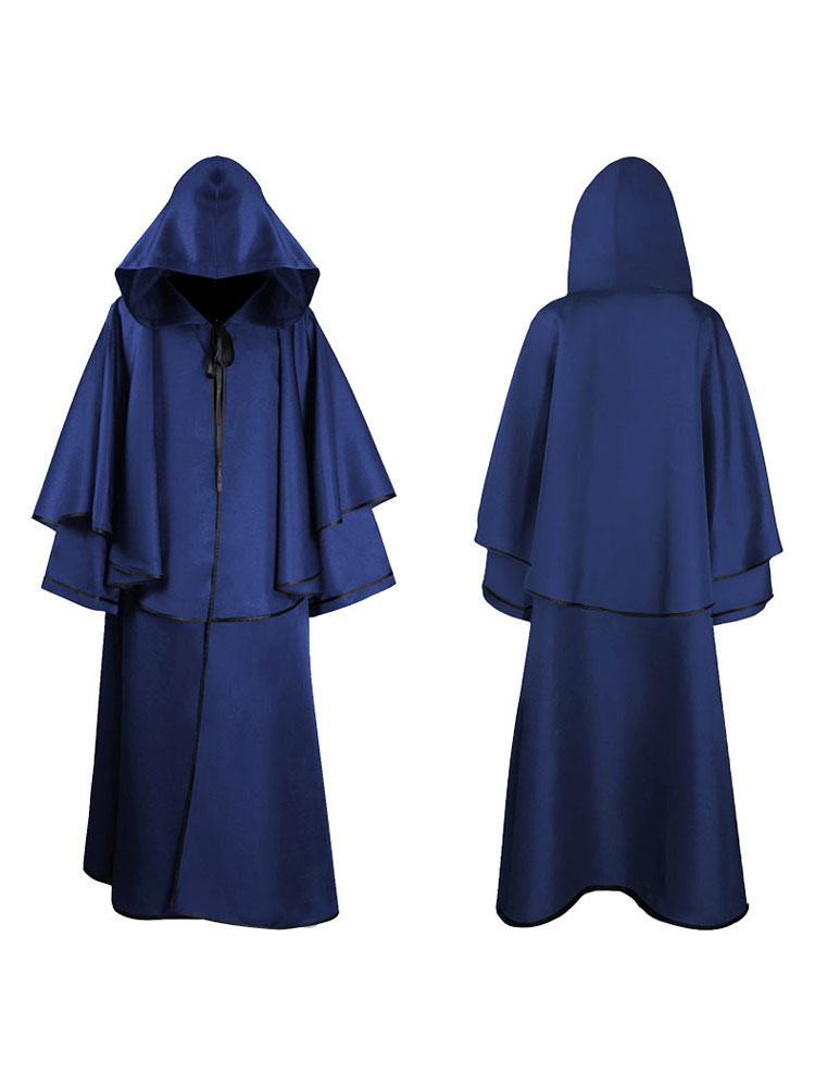 Costumes Costumes | Blue Vintage Accessory Euro-Style Long Sleeves Polyester Polyester Fiber Cloak Retro Costumes For Man - TE99