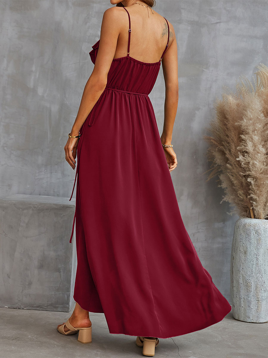 Women's Clothing Dresses | Maxi Dress Sleeveless Polyester Floor Length Dress - GX40953