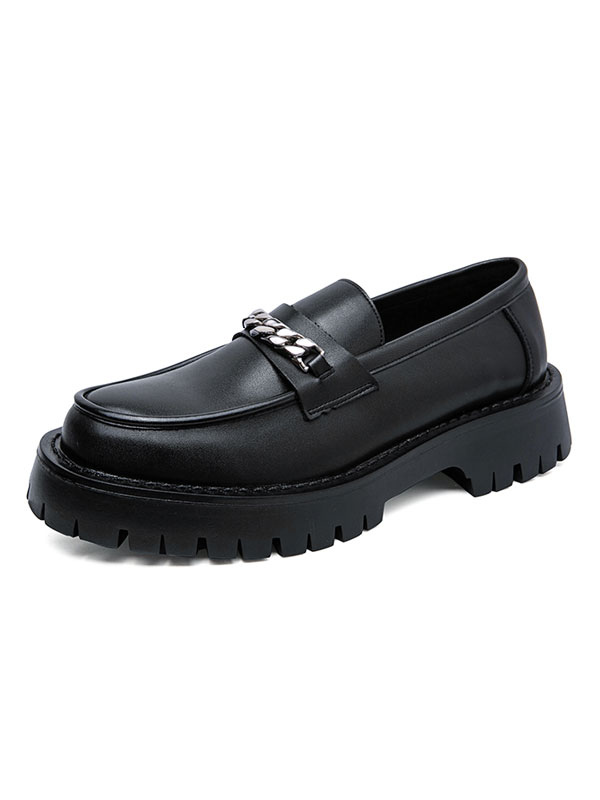 Zapatos de hombre | Zapatos mocasines para hombre Cómodos detalles de metal de cuero de PU Slip-On - QE32788