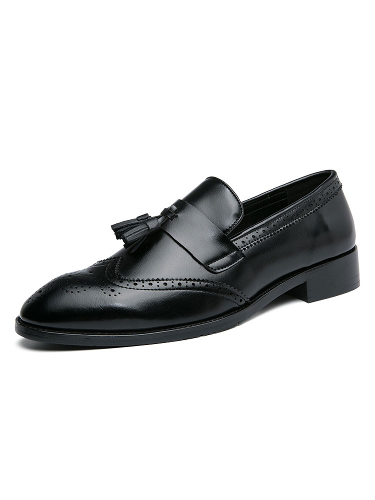 Zapatos de hombre | Mocasines para hombre Cómodos zapatos de cuero de PU sin cordones - EV17626