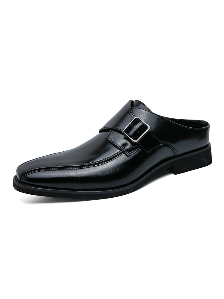 Shoes Men's Shoes | Loafer Shoes For Men Slip-On Buckle Round Toe PU Leather - EI54510