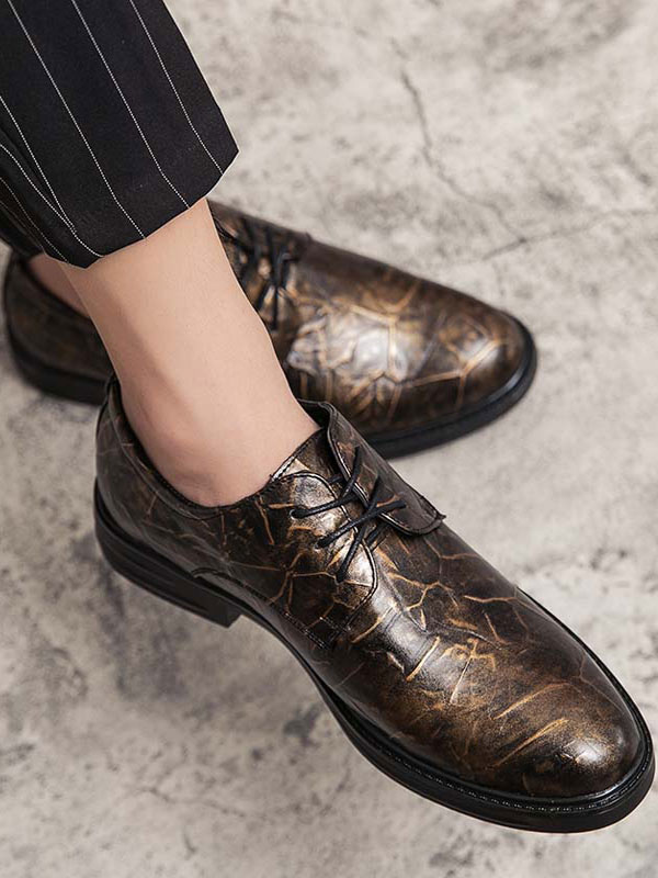 Shoes Men's Shoes | Dress Shoes For Man Fantastic Pointed Toe Strap Adjustable PU Leather - VI47127