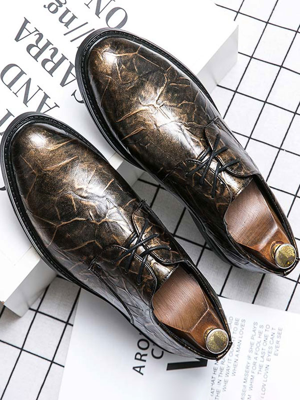 Shoes Men's Shoes | Dress Shoes For Man Fantastic Pointed Toe Strap Adjustable PU Leather - VI47127