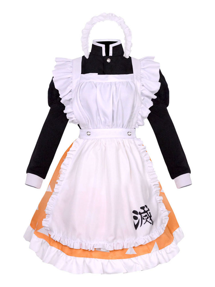 Demon Slayer: Kimetsu No Yaiba Kibutsuji Muzan Kimono Maid Dress Cosplay  Conjunto de Trajes - Cosplayshow.com