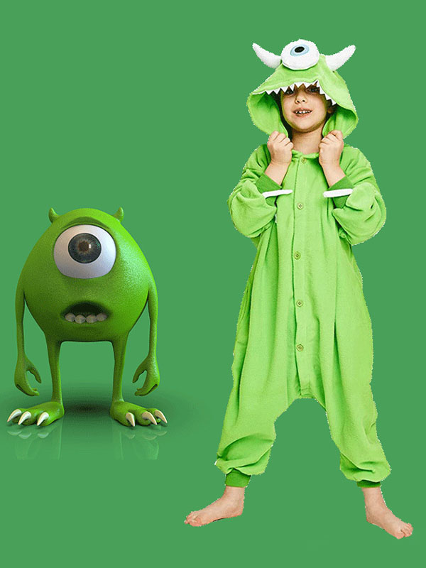 Disfraces de Halloween para niños Mono verde de Halloween Mono de poliéster  de fibra de poliéster para niños 