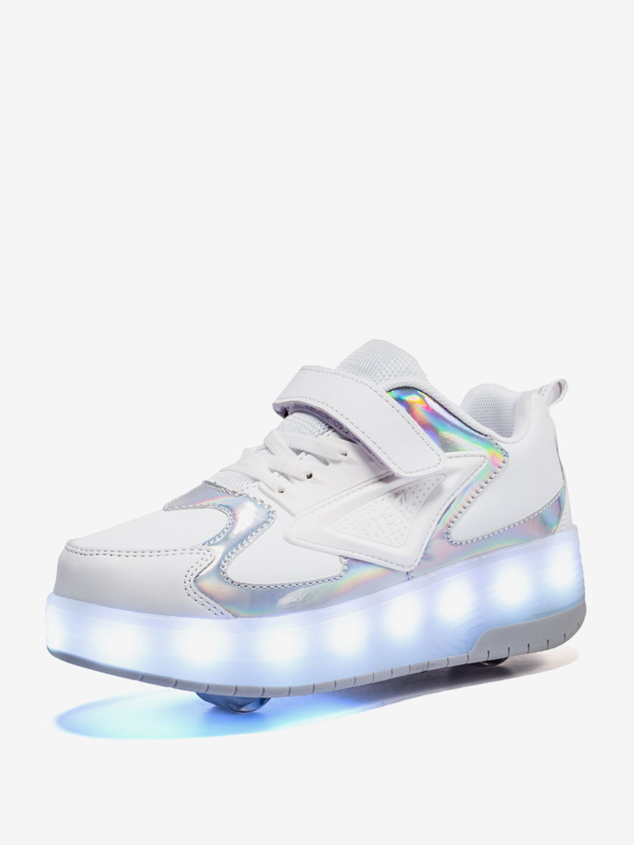 Zapatos LED para niños Zapatillas con cordones redonda - Milanoo.com
