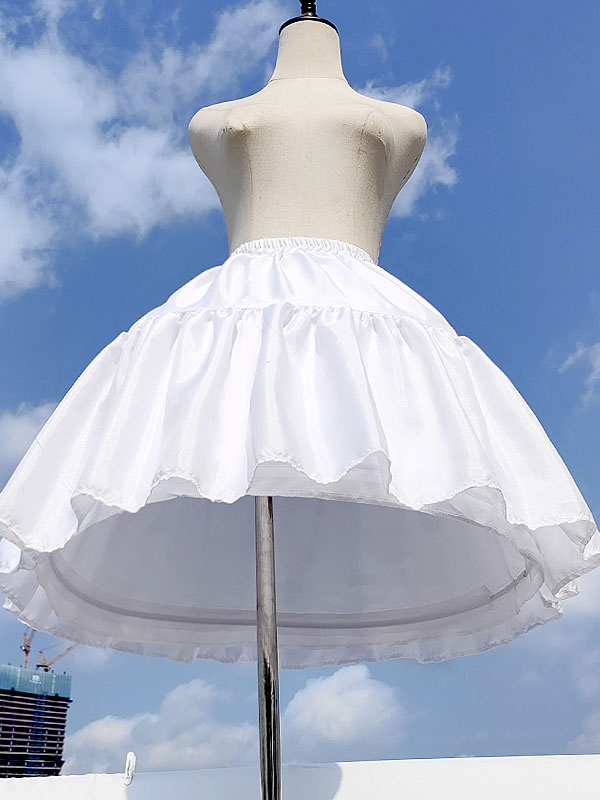 Sweet Lolita Jupons Polyester Blanc Lolita Jupe