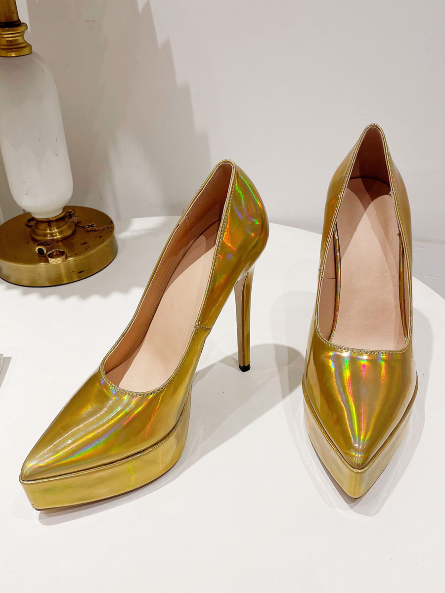 MissHeel Escarpins à Talons Hauts - Talon Aiguille - Noir - PU