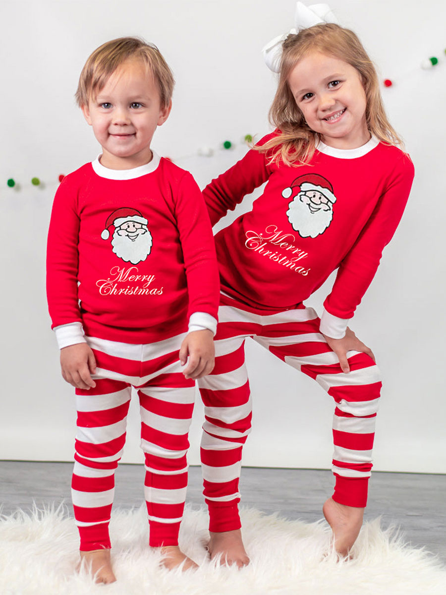 Pijamas navideños familiares para niños, pantalones con patrón navideño para bebés, conjuntos - Costumeslive.com