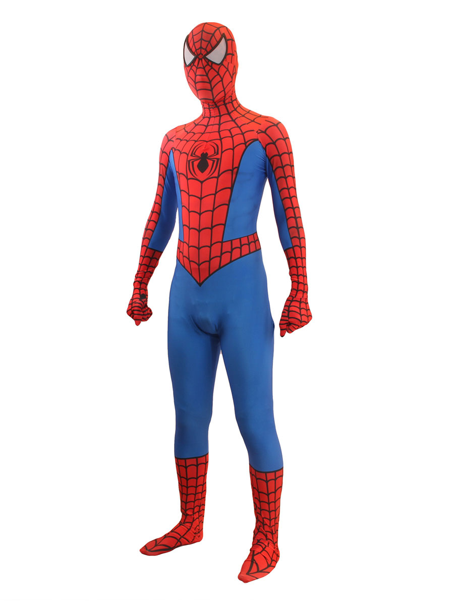 Spider Man Cosplay Spider-Man clásico traje de Cosplay de dibujos animados  V1 
