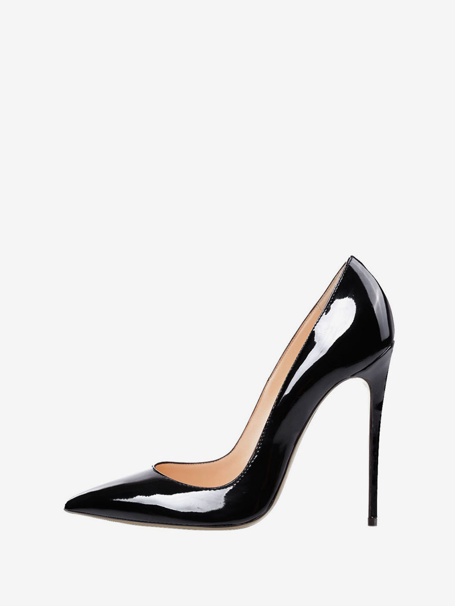 Tacones puntiagudos de Zapatos sexy de tacón alto de aguja Pump stiletto diario elegante fiesta oficina para mujer en negro - Milanoo.com