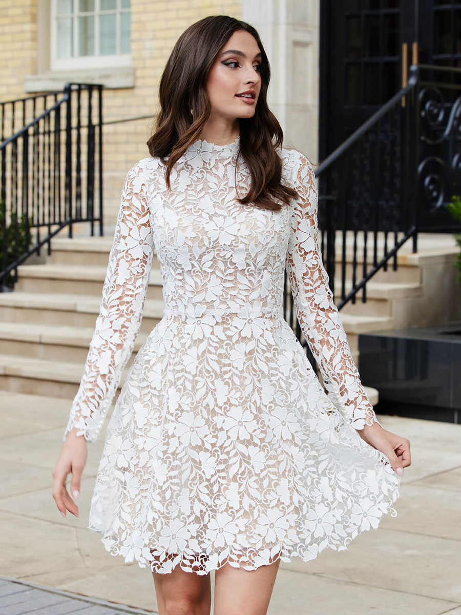 lace dresses with sleeves