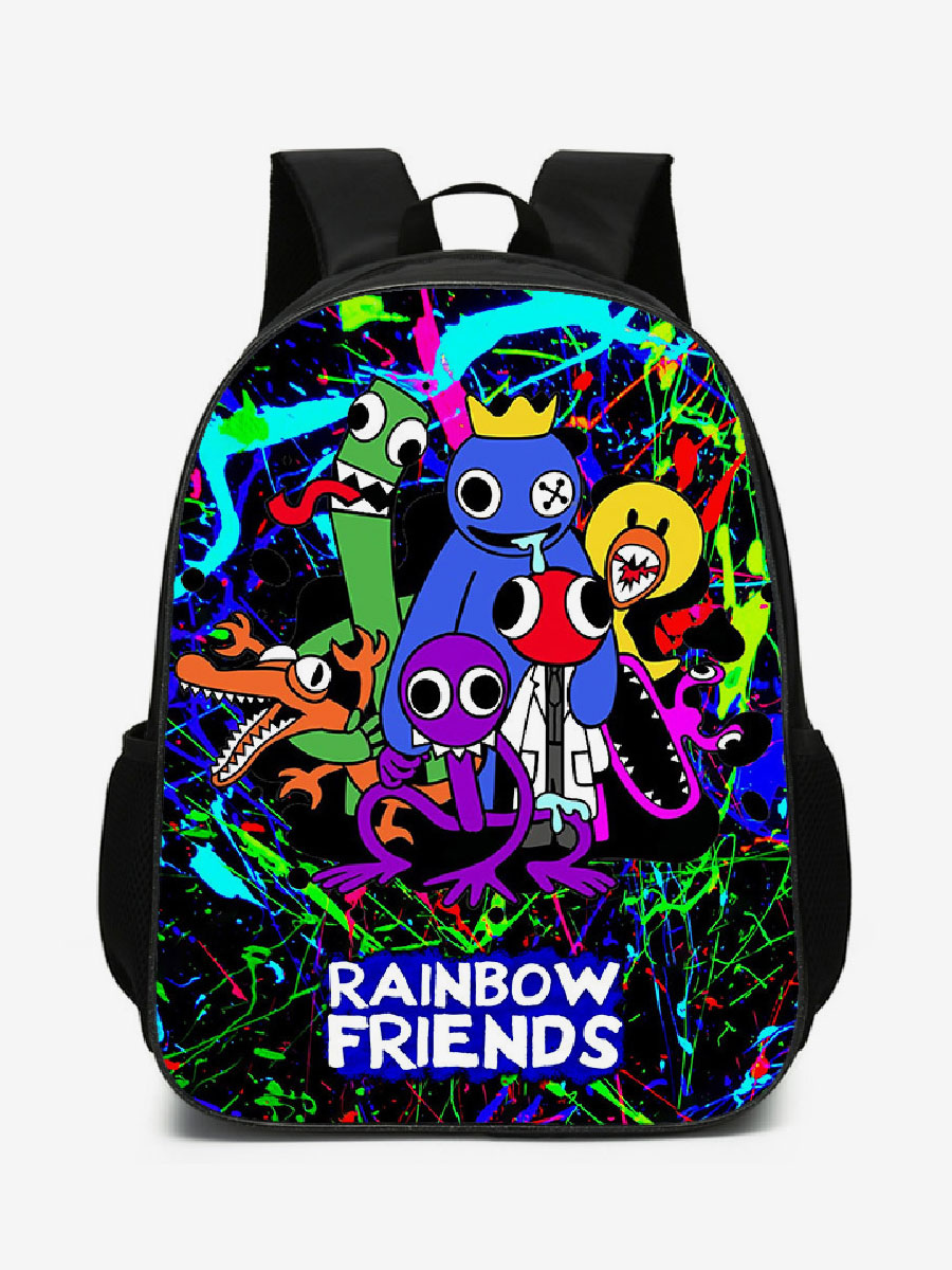 Roblox Rainbow Friends Black Anime Backpacks Poly/Cotton Blend Polyester  Anime Bag Anime Merchandise - Costumeslive.com