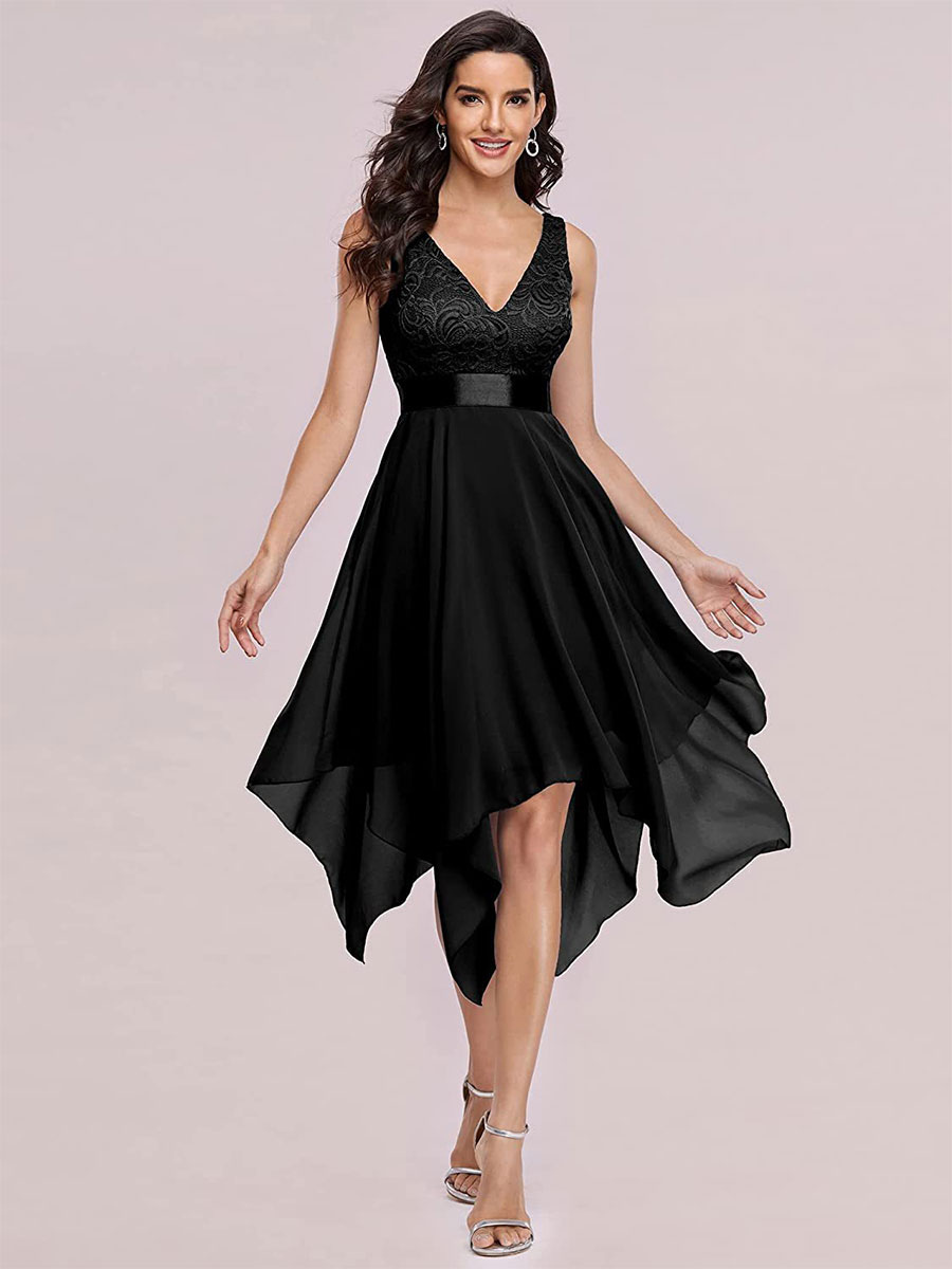 black semi formal dresses