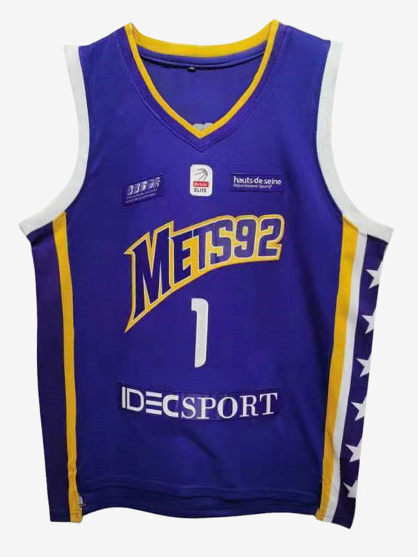Basketball Boulogne Metropolitans 92 1 Victor Wembanyama Jersey Mets92  Frence Team Color Purple White For Sport Fans Breathable Pure Cotton From  16,93 €