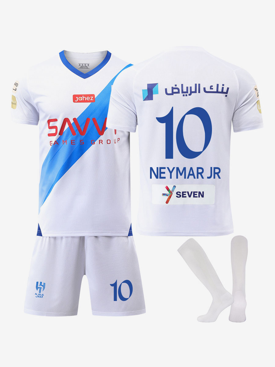 Maillot de Al Hilal Saudi No. 10 NEYMAR JR Domicile 23 24 Homme