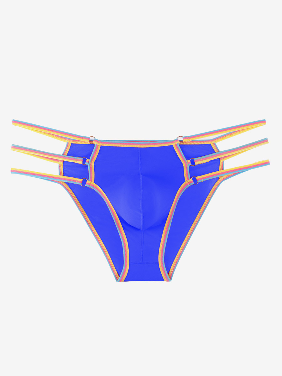 Men's Sexy Panties Pink Color Block Nylon Men's Lingerie - Milanoo.com