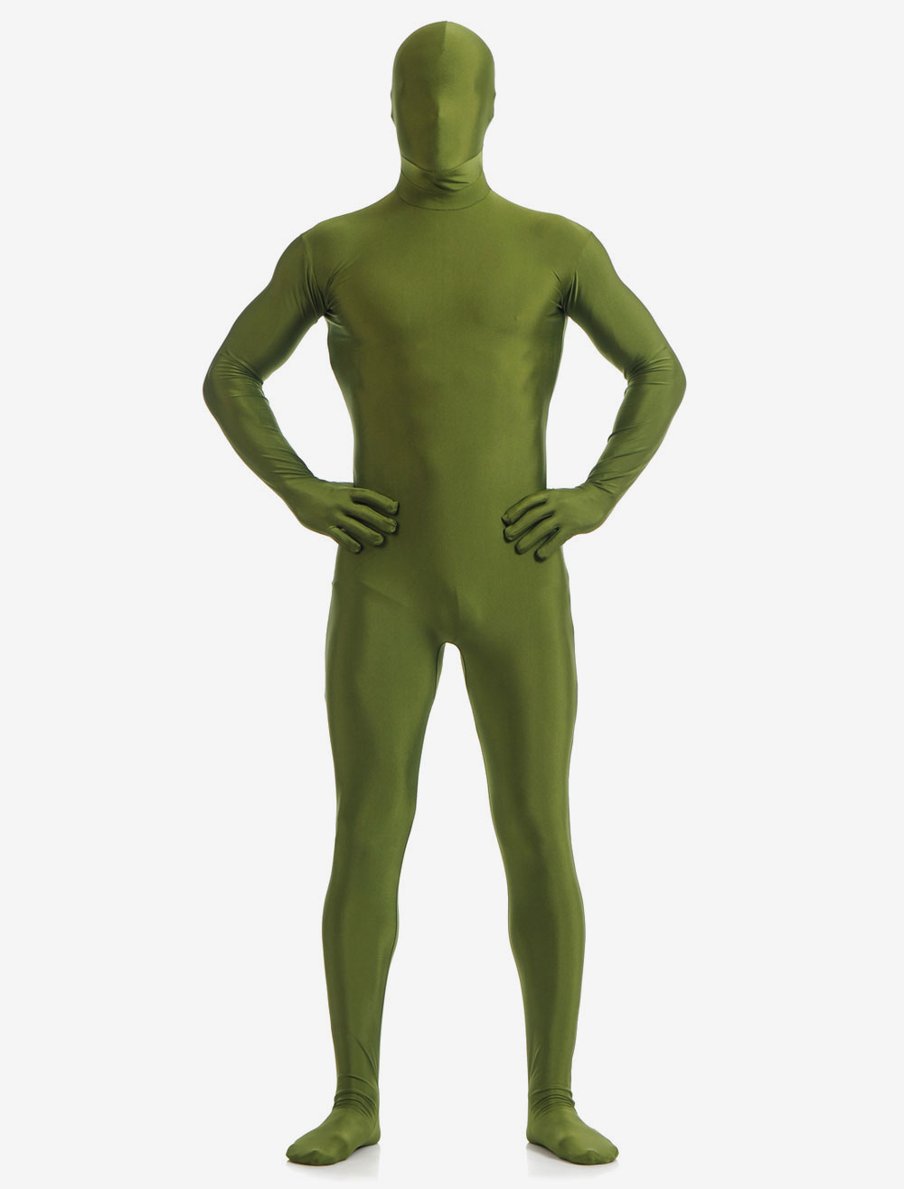 Dark Green Zentai Suit Adults Morph Suit Full Body Lycra Spandex