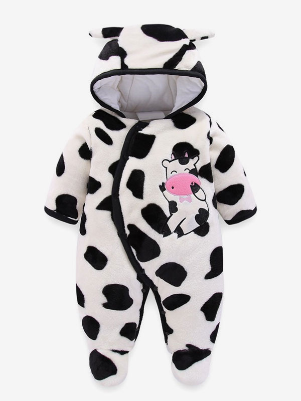 Pijama de vaca Onesie Mono de franela para niños Kigurumi - Costumeslive.com
