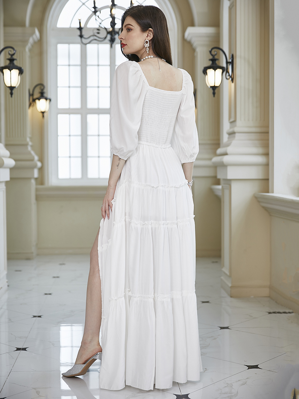 Venechia 3/4 Sleeve Maxi Dress