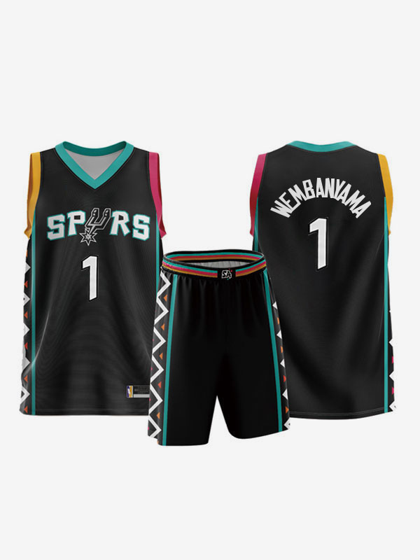maillot-de-basketball-san-antonio-spurs-version-de-ville-num-ro-1