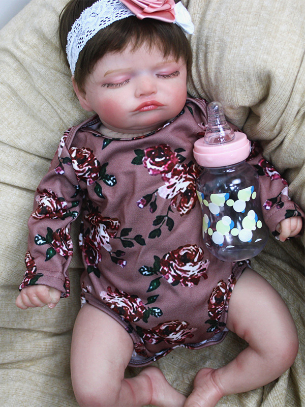 18 inch Twins Series Reborn Baby Doll Handcrafted Lifelike 3D Skin Collectible Art Doll Toys For