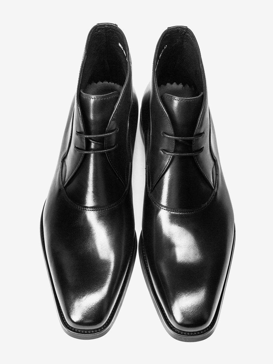 thumbnail image 2 of Metrocharm ML-1002 Men’s Leather Lace-Up Classic Dress Ankle Boots – Formal Style, Medium Width 2 of 4