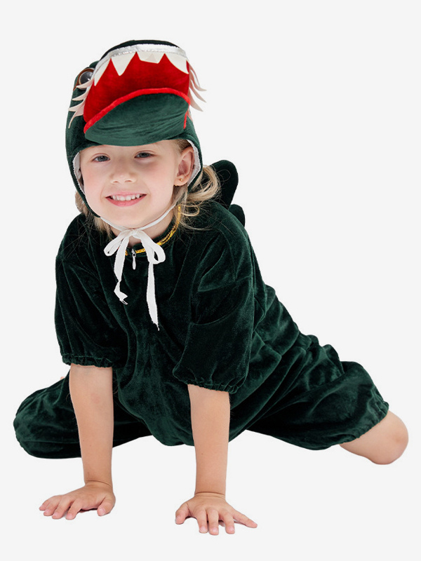 Pyjama Kigurumi Onesie Animal Halloween Combinaison en polyester pour enfant Chapeau