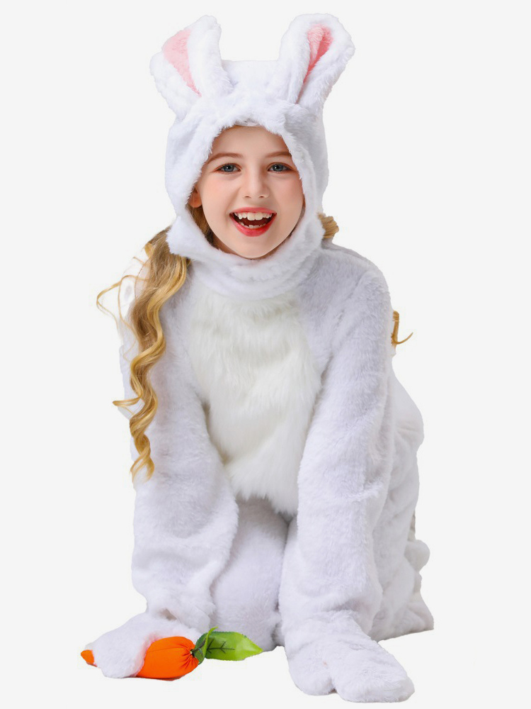 Kigurumi Pyjama Combinaison Animal Halloween Enfant Gants Polyester Combinaison Chapeau